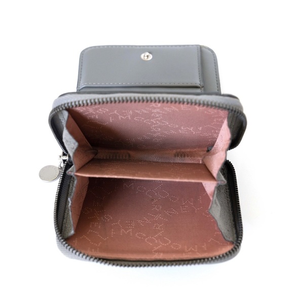 Stella McCartney Small Falabella Zip Around Wallet Color Gray. - Picture 5 of 5
